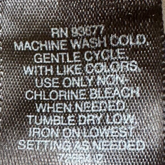 Liz Claiborne Plus Size Blouse/Top Women's Size 2X Flutter Sleeve Leaf Print - Picture 7 of 7